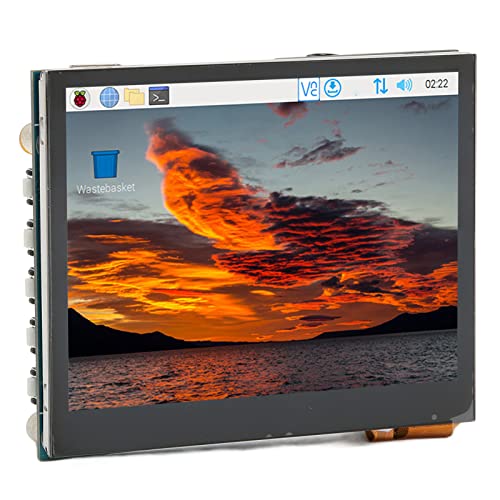 3,5-Zoll-HDMI-Schnittstelle LCD E-Touch-Display für Raspberry Pi/für Jetson Nano/für Tinker Board/für Win11/10/8.1/8/7, 640 X 480 HDMI- mit Kopfhöreranschluss von ASHATA