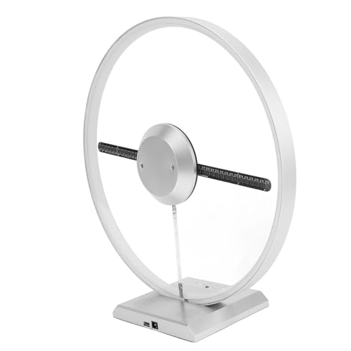 3D Hologramm Lüfter, 10,2 Zoll 3D Hologramm Projektor Werbedisplay, 224 LED 1200 X 640 App Steuerung, Weihnachtsbaum Werbedisplay 8 GB, für Business Store Shop Party (EU) von ASHATA