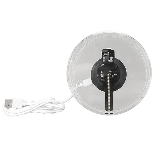 3D Hologramm Ventilator, WiFi Projektor, Hologramm Ventilator, 3,3 Zoll Display, WiFi APP Fernbedienung, Integrierter Lautsprecher, Halloween, Holografisch, 48 LEDs mit 3D Hologramm Ventilator, WiFi Projektor, Hologramm Ventilator, 3,3 Zoll Display, WiFi APP Fernbedienung, Integrierter Lautsprecher, Halloween, Holografisch, 48 LEDs mit von ASHATA