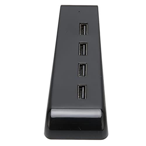 4-Port-USB-Hub für PS5, USB 2.0-Splitter-Extender-Controller, Spielekonsole, Hochgeschwindigkeits-USB-Erweiterungs-Hub, Lade-Splitter-Adapter für PS3/für PS4/für PS5/für/PC/Laptop von ASHATA