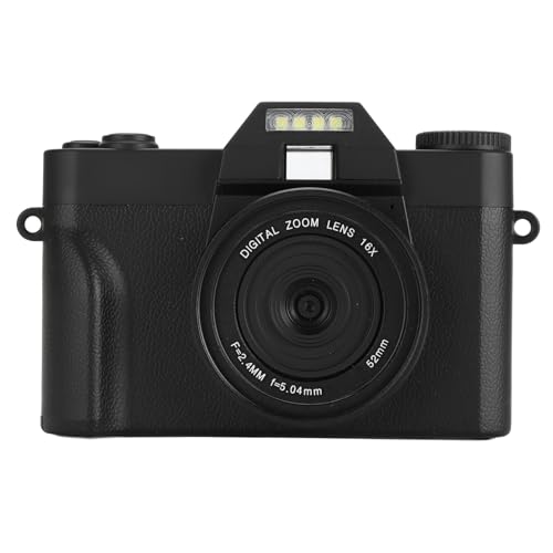 4K-Digitalkamera, WLAN, 48 MP, 3-Zoll-IPS-HD-Bildschirm, 16-facher Digitalzoom, Autofokus, Flip-Screen-Kamera für Fotografie, Vlogging mit Mehreren Funktionen und Geschenk für von ASHATA
