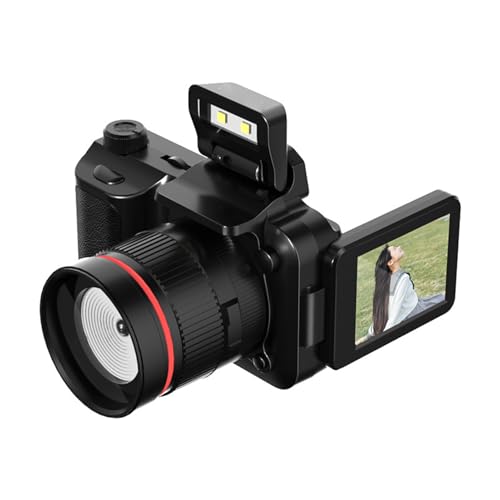 4K Digitalkamera für Fotografie, 48MP Vlogging Kameras für YouTube mit 180 ° Flip Bildschirm 2,2 Zoll LED Fülllicht, Autofokus, für Inhaltsersteller, Reisen, Reisen 4K Digitalkamera für Fotografie, 48MP Vlogging Kameras für YouTube mit 180 ° Flip Bildschirm 2,2 Zoll LED Fülllicht, Autofokus, für Inhaltsersteller, Reisen, Reisen von ASHATA