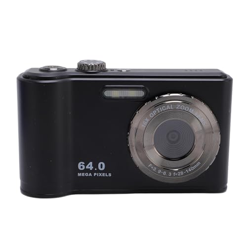 4K Digitalkamera für Fotografie, 64 MP Vlogging Kamera für YouTube mit 2,8 Zoll Bildschirm, Unterstützt Fülllicht, 16 facher Digitalzoom, Kompaktes Reisegerät für Studenten Im von ASHATA