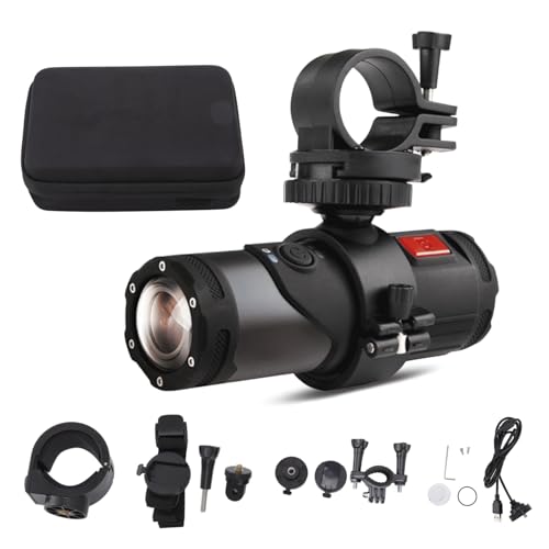 4K HD WiFi wasserdichte Action Kamera, Outdoor Sportkamera mit Fahrradständer und G Sensor, 170 ° Weitwinkel Fahrradkamera Videorecorder für Fahrrad Motorrad Tauchen von ASHATA