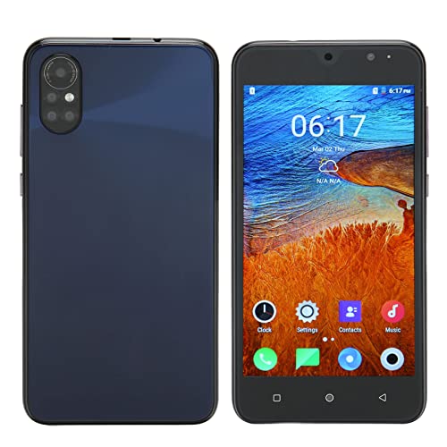 5,5-Zoll-Smartphone, HD-Bildschirm-Gesichtserkennungs-Handys, 4 GB RAM 32 GB ROM-Handy-Smartphones SIM-frei Entsperrt von ASHATA