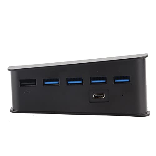 5-Port-USB-Hub für PS5, Erweiterungs-USB-Hub mit 4-teiligem USB 2.0 + 1-teiligem USB3.0- und 1-teiligem Typ-C-Anschluss, Hochgeschwindigkeits-Ladegerät-Controller-Splitter, 5-Port-USB-Hub für PS5, Erweiterungs-USB-Hub mit 4-teiligem USB 2.0 + 1-teiligem USB3.0- und 1-teiligem Typ-C-Anschluss, Hochgeschwindigkeits-Ladegerät-Controller-Splitter, von ASHATA