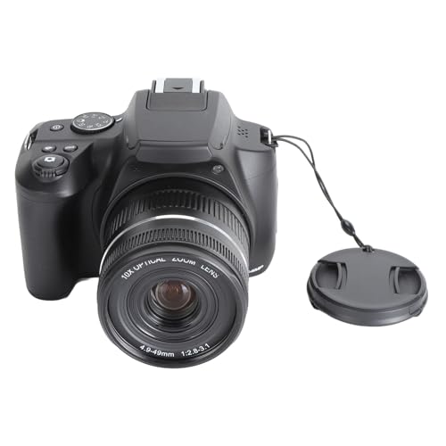 64-MP-Digitalkamera, Vielseitige 40-fach-Zoom-4K-WLAN-Autofokus-Vlogging-Kamera für Fotovideos, PC-Webcam von ASHATA