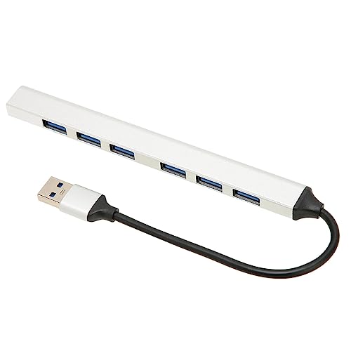 7 Port USB 3.0 Hub, 5 Gbit/s Schnelle Datenübertragung USB Hub, Mehrzweck USB Splitter für PC Desktop Flash Drive Mobile HDD, Multi USB Port Expander 7 Port USB 3.0 Hub, 5 Gbit/s Schnelle Datenübertragung USB Hub, Mehrzweck USB Splitter für PC Desktop Flash Drive Mobile HDD, Multi USB Port Expander von ASHATA