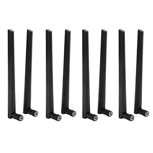 8-teilige Dualband-Antenne, AC 2.4G- und 5G-SMA 5dBi-Antenne WLAN-Router WLAN-Netzwerkkarte für ASUS-WLAN-Router RT-AC68U AC66U von ASHATA