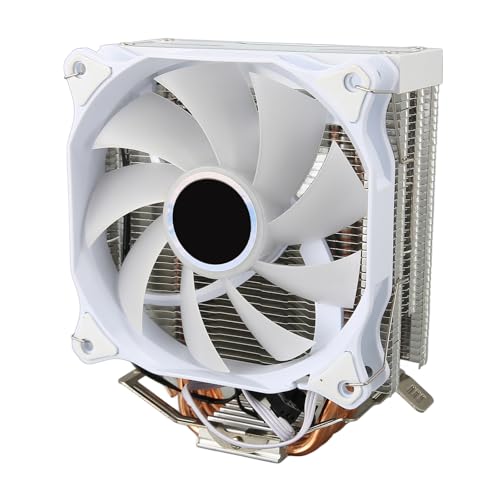 ARGB CPU Luftkühler, 120 Mm CPU Kühler, 4 Kupfer Heatpipes, Hydraulischer CPU Kühler, Aluminium Kühler für AM4 AM5 für 1700 1150 1155 1151 von ASHATA