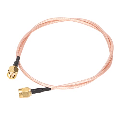 ASHATA 0,5 M SMA-Stecker auf SMA-Stecker-Kabel RG316 Low Loss WiFi-Antennenkabel SMA-Stecker-Stecker-Anschlusskabel SMA-Stecker-Koaxialkabel für Router, Signalverstärker, WLAN-Adapter Usw von ASHATA