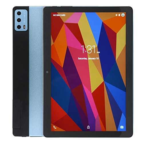 ASHATA 10,1-Zoll-Tablet, Tablet für Android11, 2,4 G 5 G Typ C Wiederaufladbar 8 GB RAM 256 GB ROM 1920 X 1200 5 MP 13 MP Octa Core 5800 MAh Blau von ASHATA