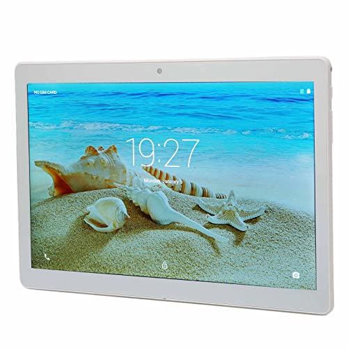 ASHATA 10-Zoll-HD-Tablet, Dual-Karten-Dual-Standby-Tablet für Tragbare Unterhaltung, 2 GB 32 GB 1960 X 1080 IPS 1,6 GHz Octa-Core-Calling-Tablet für Android11, AC100-240V (EU-Stecker) von ASHATA