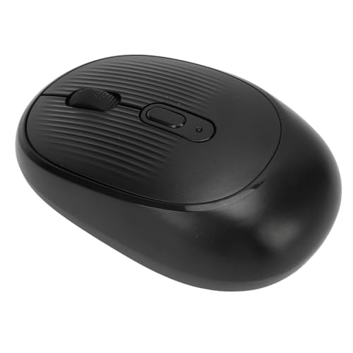 ASHATA 2,4 G Leise Computermaus, Tragbare Kabellose Optische Maus mit USB-Empfänger für Laptop-PC, Soft Click, XP OS X 10.4, (Black) von ASHATA