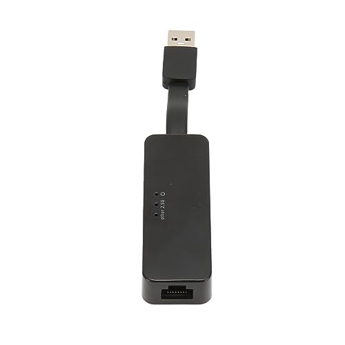 ASHATA 2,5-G-USB-zu-Ethernet-Adapter, Tragbarer Plug-and-Play-LAN-Konverter für Laptop-Tablet, Unterstützt Win Vista/XP//Win 7/8/10, OS X, Geeignet für TV-Box (USB3.0 Schwarz) von ASHATA