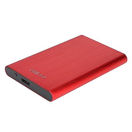 ASHATA 2,5Festplattengehäuse, USB 3.0 Laptop 7-9,5 MM Festplatten-SSD-Gehäuse Externes Laptop-Festplattengehäuse, Unterstützung Hot Swap, mit LED-Anzeige, für XP/Vista/7/8/10 (Rot) von ASHATA