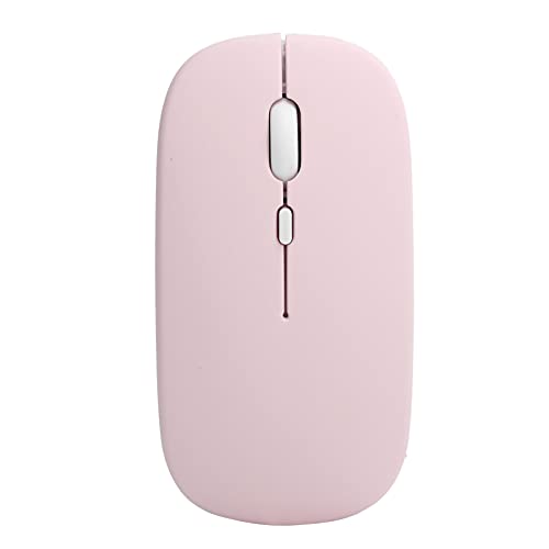 ASHATA 2.4G Slim Wireless Mouse, Stille Tragbare Optische Mäuse mit Empfänger, 2-Mode Wireless/ 5.0-Maus, 3 DPI 800/1200/1600 Geschwindigkeit Einstellbar, für Laptops Computer, Pink von ASHATA