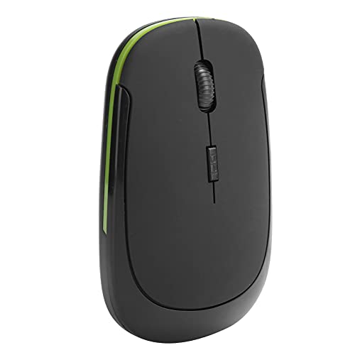 ASHATA 2.4G Wireless-Maus für Laptops, Ergonomische Computermaus mit USB-Empfänger, 3 Einstellbare DPI-Pegel, Einstellbare Optische 1600DPI-Maus, Plug and Play (Schwarz) von ASHATA