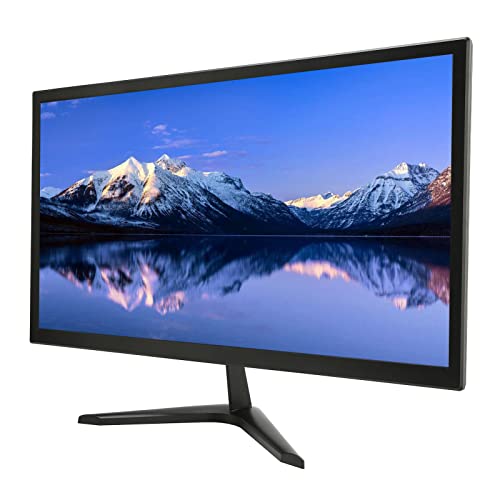 ASHATA 23,6 Zoll FHD 1920x1080 VGA, Business Computer 60Hz Eingebaute Lautsprecher, LED Gaming mit 16:9 Widescreen, Anpassung für Ergonomische Betrachtung von ASHATA