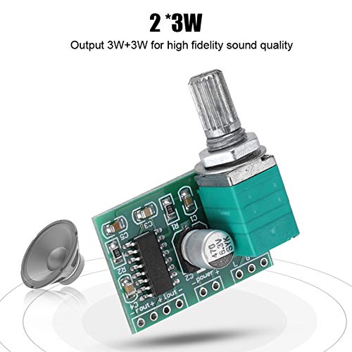 ASHATA 2PCS Digital Stereo Board, 5V 2 * 3W Digital Endverstärker Board,2 Stücke Verstärker Amplifier Stereo Board Modul Verstärkerplatine Board von ASHATA