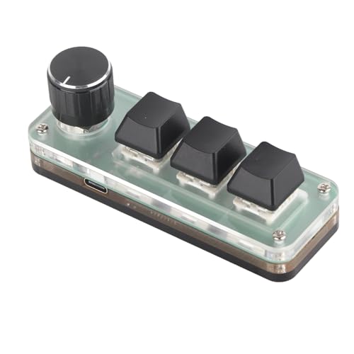 ASHATA 3-Tasten-Makro-Pad, RGB-Hintergrundbeleuchtung, OSU-Tastatur, Programmierbare -Tastatur, Multifunktionale Shortcut-Spieltastatur, Mechanische USB-Tastatur mit für ASHATA 3-Tasten-Makro-Pad, RGB-Hintergrundbeleuchtung, OSU-Tastatur, Programmierbare -Tastatur, Multifunktionale Shortcut-Spieltastatur, Mechanische USB-Tastatur mit für von ASHATA
