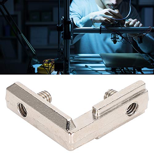 ASHATA 3D-Drucker Inneneckverbinderhalterung, 10 Stück Inneneckverbinderhalterung Zinkguss L-Typ M5 Zubehör für 3D-Drucker Zum Herstellen von 90-Grad-Verbindungen zwischen von ASHATA