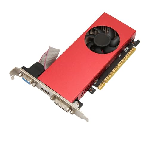 ASHATA 4 GB GDDR5 128-Bit-Grafikkarte, 4K HD-Ausgang, DVI-Anschluss, PCI Express X16 3.0, GT740 4 GB von ASHATA