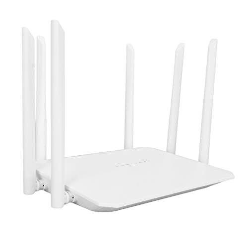 ASHATA 4G LTE-Modemrouter mit SIM-Kartensteckplatz, 300 Mbit/s WLAN, LTE Cat4, High-Gain-Antennen, Chipsatz, FDD, DDNS, VPN, Cloudflare, Plug and Play für USA/Kanada von ASHATA