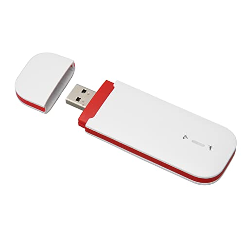 ASHATA 4G Pocket Mobiler WLAN-Hotspot, 10 Benutzer USB-WLAN-Adapter, USB-Netzteil, Tragbarer WLAN-Router mit SIM-Kartensteckplatz, weiß von ASHATA