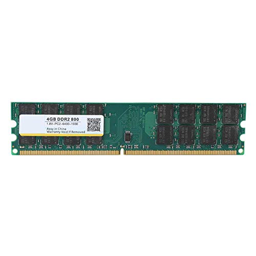 ASHATA 4GB DDR2 800MHz RAM, PC2-6400 1.8V 240Pin Desktop Memory Module Upgrade, Hochleistung Arbeitsspeicher DDR2, 4GB Ram Speicher Kompatibel mit AMD-Motherboard von ASHATA