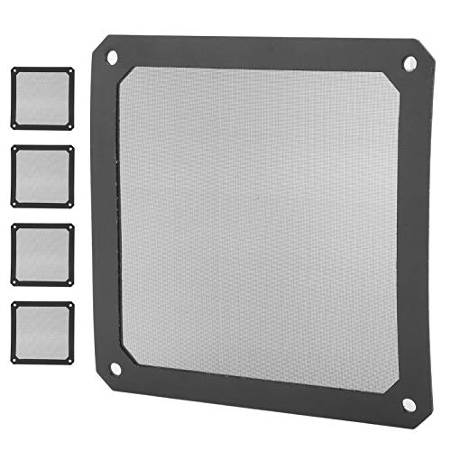 ASHATA 5 Stück 120 * 120mm Staubfilter Computer Lüfter Filter Kühler für PC Computer, Magnet Mesh Gehäuse Kühler Lüfter Staubdicht Staubfilter Abdeckung Grill für PC Computer von ASHATA