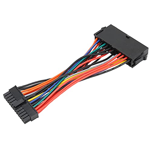 ASHATA 5 Stück Stromkabel Adapter ATX Large 24pin auf Small 24pin 15cm/5,9in Kabel für 780 980 760 960, Netzteil 24 Pin Verlängerungskabel Netzkabel Adapter mit Stabiler Leistung von ASHATA