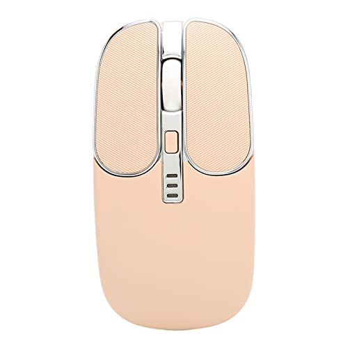 ASHATA 5.0 Kabellose Bluetooth-Maus, DPI-einstellbare Stummschaltung 5-Tasten-Maus, 2,4-G-Dual-Modus-tragbare, Optische, Geräuschlose, Schnurlose Mäuse für Laptop-Telefone von ASHATA