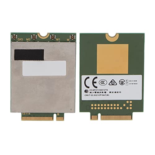 ASHATA 5G LTE-Netzwerkkarte, M.2 S3 Key B 1 Gbit/s Downlink 75 Mbit/s Uplink Stabile 4G LTE-Modulkarte, Netzwerkkarte für Laptop-Desktop-PC von ASHATA