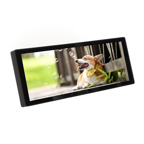 ASHATA 7,9 Zoll für HDMI LCD 400 X 1280 Touchscreen IPS Display Monitor, Gehärtete Glasscheibe IPS Kapazitiver Touch Display Monitor 60 Hz mit Zusammenklappbarem Ständer, 170° Betrachtung von ASHATA