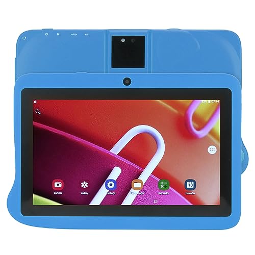 ASHATA 7-Zoll-Tablet Blau, 4 GB RAM 128 GB ROM, HD-IPS-Bildschirm, Octa-Core-CPU, Dual-Kamera, WLAN, Tablet mit Langer Akkulaufzeit und Augenschutz (Blau) von ASHATA