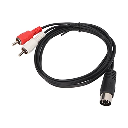 ASHATA 7-poliges DIN-auf--Kabel, 1 M, 7-poliger DIN-Stecker auf 2 X -Stecker, Audiokabel, Doppelt Geschirmtes -Stereo-AUX-Adapterkabel für Signalausgang von Radio-Audiogeräten, ASHATA 7-poliges DIN-auf--Kabel, 1 M, 7-poliger DIN-Stecker auf 2 X -Stecker, Audiokabel, Doppelt Geschirmtes -Stereo-AUX-Adapterkabel für Signalausgang von Radio-Audiogeräten, von ASHATA