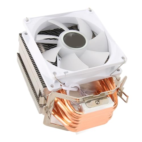 ASHATA 775 CPU-Lüfter, CPU-Luftkühler für, 3,5 Zoll, 7 Flügel, 6 Heatpipes, 3-polig, 12 VDC, 48 Cfm, 22 DB, CPU-Lüfter für 775 1150 1151 1155 1156 1200 ASHATA 775 CPU-Lüfter, CPU-Luftkühler für, 3,5 Zoll, 7 Flügel, 6 Heatpipes, 3-polig, 12 VDC, 48 Cfm, 22 DB, CPU-Lüfter für 775 1150 1151 1155 1156 1200 von ASHATA