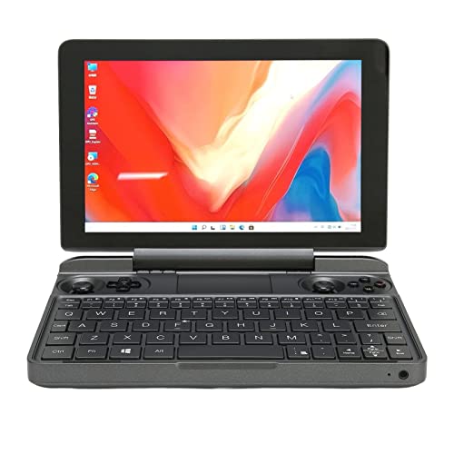 ASHATA 8-Zoll-Laptop, Tragbarer Taschen-Laptop 16 GB Speicher 1 TB Flash, für Core I7 1195G7, Gaming-Handheld-PC 2,4 G 5 G Dual Band, 4K 60 Hz UHD BD, für Win11 Home von ASHATA