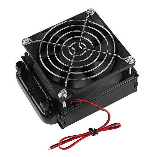 ASHATA 80mm Aluminium Radiator, 80mm Radiator - CPU Wasserkühlung 8 Röhren Aluminiumheizkörper,Wasserkühler Radiator Lüfter Water Cooler Radiator mit Fan für PC Wasserkühlung von ASHATA