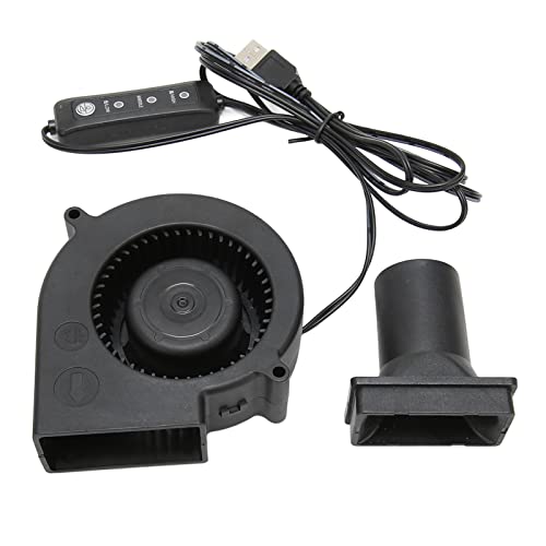 9733 97 Mm X 97 Mm X 33 Mm, Bürstenloser 5 V USB Lüfter, Micro USB 5 Volt Lüfter, 3 Gang Modus, 3800 U/min, 22 CFM, Computer Lüfter für PC Elektronik, 3D Drucker von ASHATA