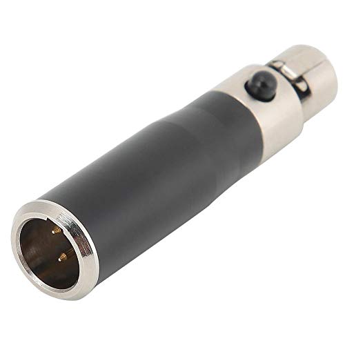 ASHATA Audio Adapter, 2 STÜCKE XLR 3pin Stecker auf XLR 4pin Buchse Zinklegierungsgehäuse Audio Adapter Stecker, Mixer von ASHATA