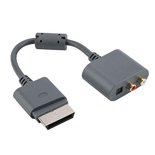 ASHATA Audio Video Kabel für XBOX360,Tragbar RCA Optisch Audio Kabel Adapter,Composite Audio Video AV Kabel Cinch Adapter für Xbox 360 Grau von ASHATA