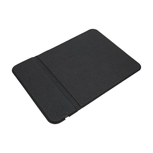 ASHATA Aufladendes Mauspad, Gaming-Mauspad, Qi-Standard, rutschfeste Basis, 15 W, Schnelles Aufladen, Mauspad für das Home Office, Schwarz von ASHATA