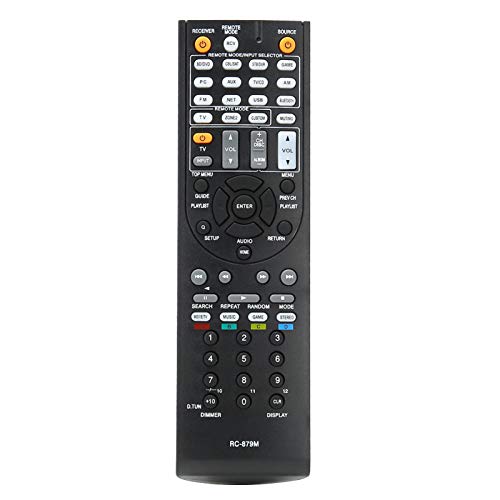 ASHATA Austausch RC-879M-Fernbedienung für AV-Receiver TX-NR535 TX-SR333 HT-R393 HT-S3700, AV-Receiver-Fernbedienung ersetzt Fernbedienung mit 10 m Fernabstand ASHATA Austausch RC-879M-Fernbedienung für AV-Receiver TX-NR535 TX-SR333 HT-R393 HT-S3700, AV-Receiver-Fernbedienung ersetzt Fernbedienung mit 10 m Fernabstand von ASHATA