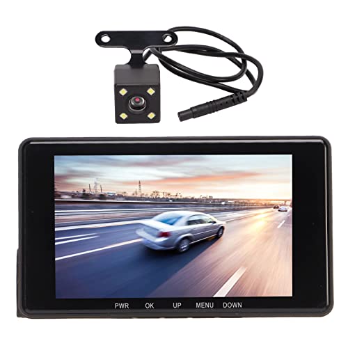 ASHATA Auto Dashcam, DVR 3 Kamera Dashcam, Dashcam für Autos mit 4 Zoll IPS Touchscreen, Autokamera 170 Grad Armaturenbrettkamera, Rekorder mit Nachtsicht, Parkmodus von ASHATA