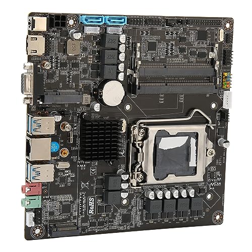 ASHATA B250 Motherboard, Micro ITX Gaming Motherboard, LGA1151 Motherboard Dual Channel DDR3 Unterstützung VGA RJ45 Port für 6. 7. 8. 9. Generation für I5 9400 CPU von ASHATA