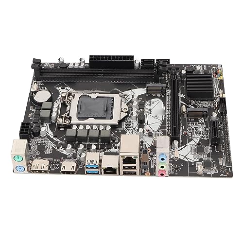 ASHATA B460M Motherboard, PC Desktop Mainboard, Dual Channel DDR4 LGA 1200 2 Gigabit NIC, Unterstützt HD Multimedia Schnittstelle, SATA3.0 Mining Mainboard für Gaming von ASHATA