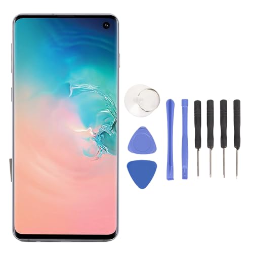 ASHATA Bildschirmersatz für Galaxy S10 G9730 SM G973U SM G973W SM G973F, 6,1 Zoll 1440 X 3040 Pixel OLED LCD Bildschirm von ASHATA