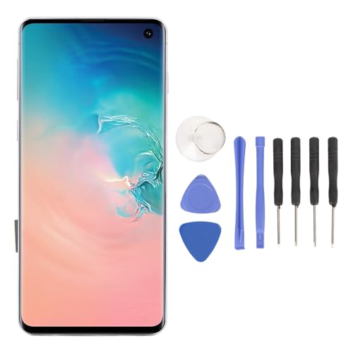ASHATA Bildschirmersatz für Galaxy S10 G9730 SM G973U SM G973W SM G973F, 6,1 Zoll 1440 X 3040 Pixel OLED LCD Bildschirm von ASHATA
